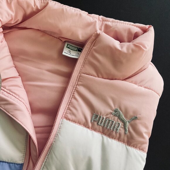 PUMA Girl's Puffer Vest EUC Size S 7-8 - Picture 4 of 9